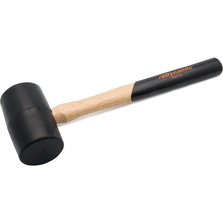 Dynamic Tools 1lb Rubber Mallet, Hickory Handle D041000